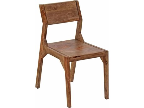 World Interiors Acres Brown Armless Dining Chair