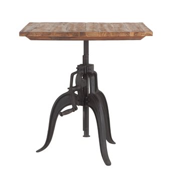 World Interiors Artezia Natural Square Wood Bar Table