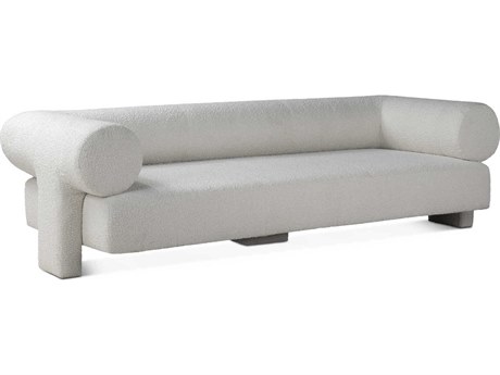 World Interiors Augustine White Upholstered Sofa