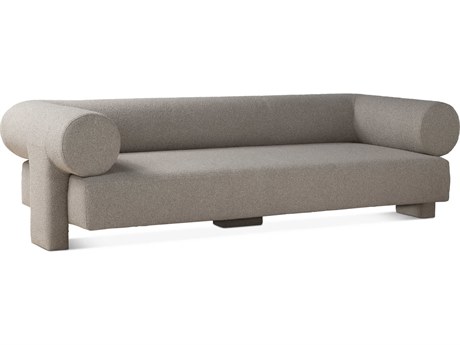 World Interiors Augustine Gray Upholstered Sofa