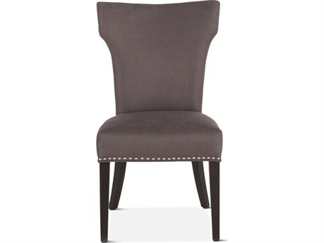 World Interiors Quincy Birch Wood Gray Upholstered Armless Dining Chair