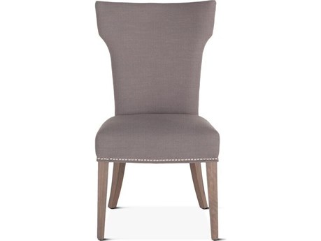 World Interiors Quincy Birch Wood Gray Upholstered Armless Dining Chair