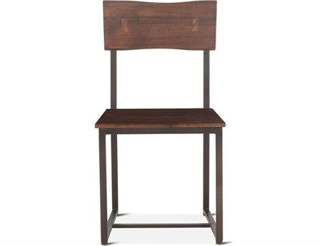World Interiors Belfrie Acacia Wood Brown Armless Dining Chair
