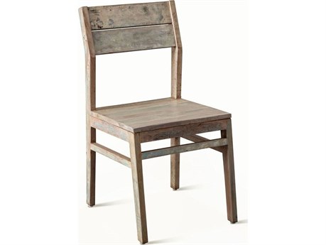 World Interiors Cordoba Teak Wood Natural Armless Dining Chair
