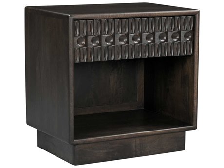 World Interiors Cairo 1-Drawer Brown Mango Wood Nightstand