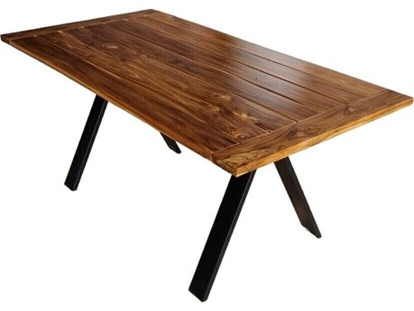 World Interiors Cyprus Rectangular Wood Natural Dining Table
