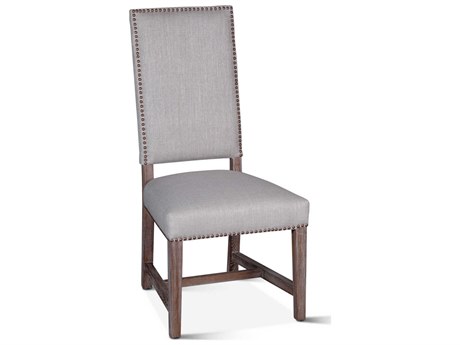 World Interiors Dani Birch Wood Beige Upholstered Side Dining Chair