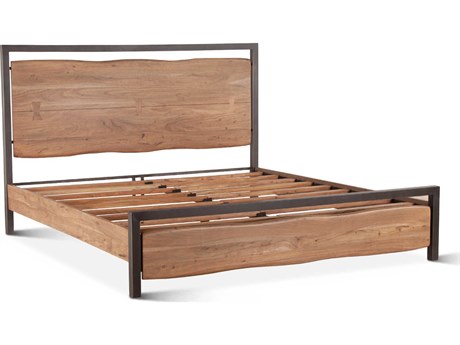 World Interiors Glenwood Brown Acacia Wood King Platform Bed
