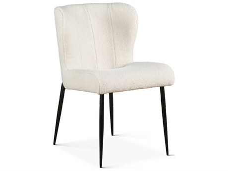 World Interiors Isabella White Upholstered Armless Dining Chair