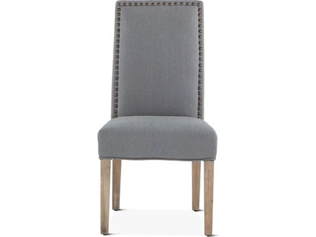 World Interiors Jona Birch Wood Gray Upholstered Armless Dining Chair