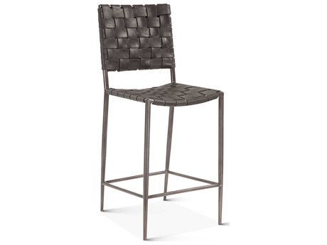 World Interiors Lund Leather Counter Stool