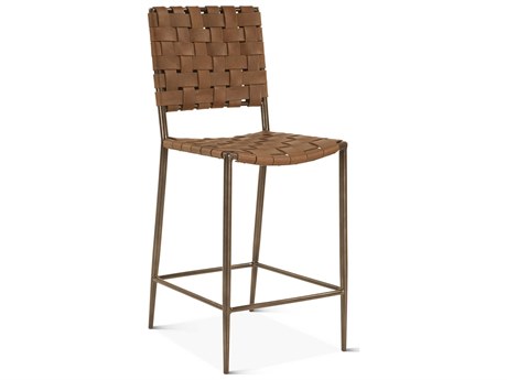 World Interiors Lund Leather Counter Stool