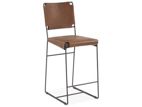 World Interiors Melbourne Leather Counter Stool