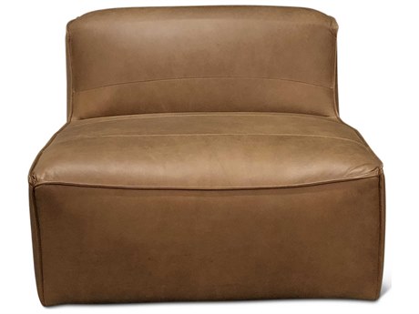 World Interiors Plano Brown Leather Modular Chair