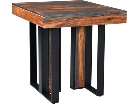 World Interiors Summit Square Wood End Table