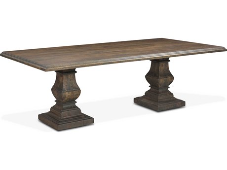 World Interiors Toulon Rectangular Wood Weathered Mango Dining Table