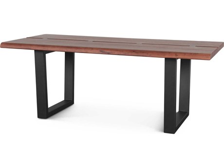 World Interiors Yarrow Rectangular Wood Light Seqouia Dining Table