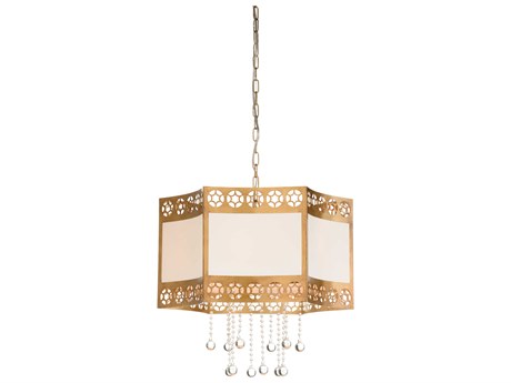 Wildwood Golden Glory 5-Light Antique Brass Pendant