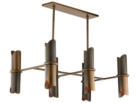 Wildwood Stockman 12-Light Antique Brass Bronze Island Pendant