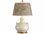 Wildwood Niccolo Ivory White Natural Linen Gold Buffet Lamp  WL17707