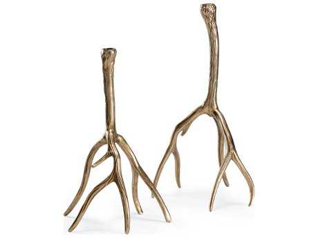 Wildwood Antler Hall Candleholder Set of 2