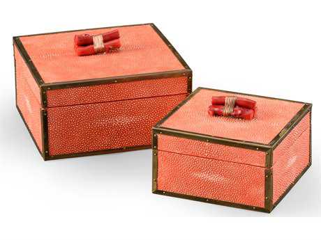 Wildwood Coral Boxes Set of 2