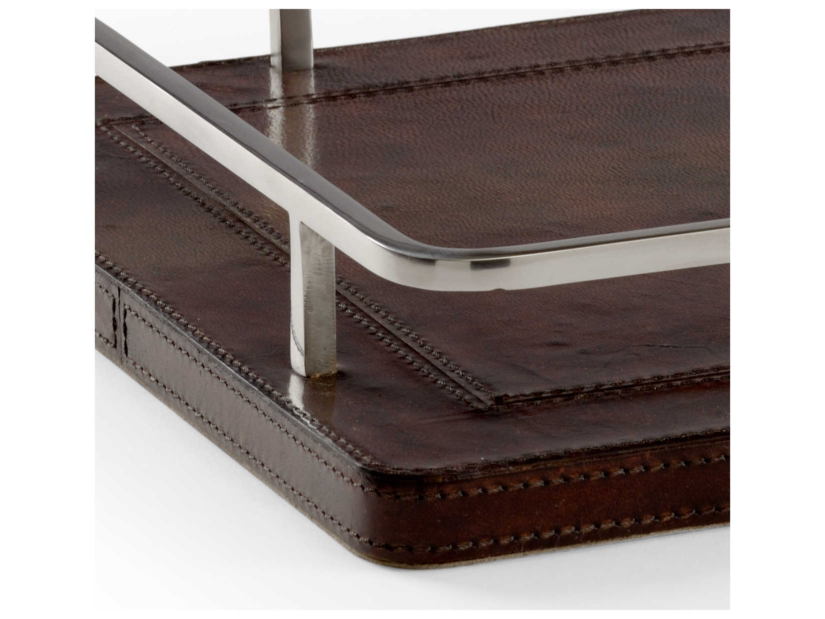 Wildwood Dark Brown / Polished Nickel Serving Tray WL301797