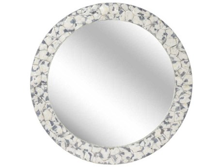 Wildwood Shell Shock Round Wall Mirror