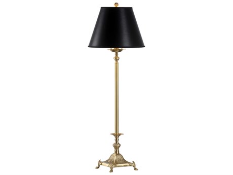 Wildwood Tinsley Buffet Gold Black Paper Lamp