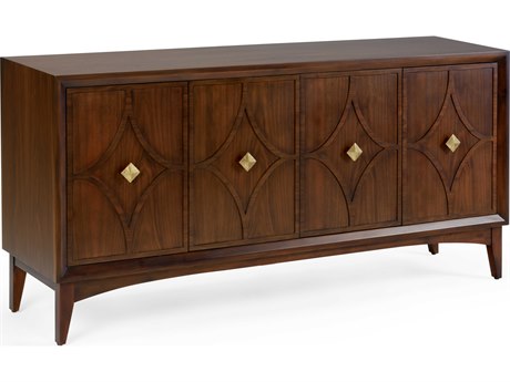 Wildwood Diamond 72" Walnut Wood Veneer Sideboard
