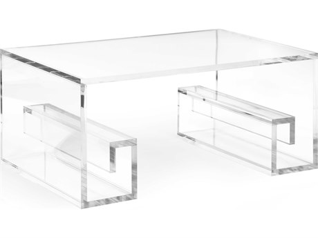 Wildwood Mykonos Rectangular Clear Coffee Table