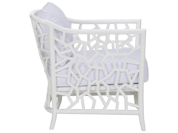 Scott Living Moda Accent Chair White with Walnut Solid Wood Frame, Set of 2