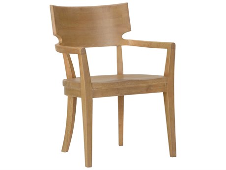 Wildwood Juhl Rubberwood Brown Arm Dining Chair