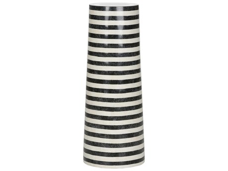 Wildwood Memphis Milano Round Natural Black White End Table