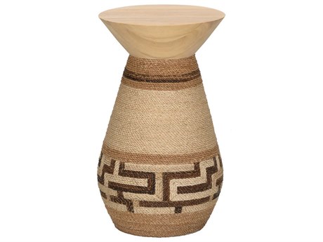 Wildwood Calusa Round Wood Brown End Table