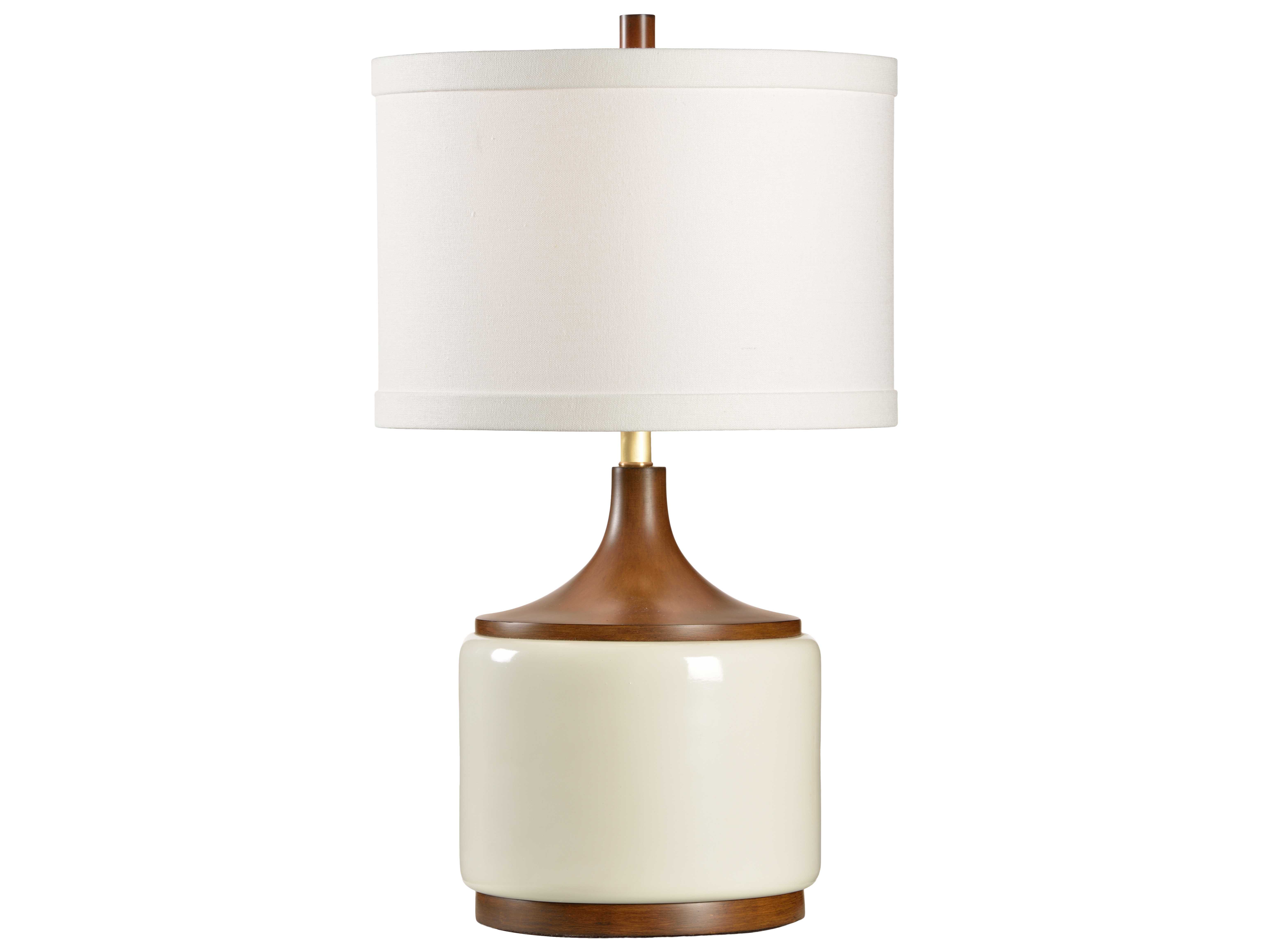 Wildwood Lamps Mid Century Inspired Walnut Composite Body 