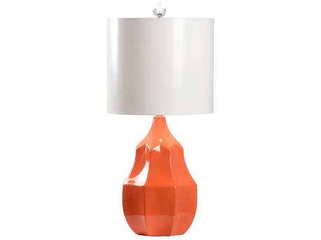 Wildwood Soft Glow Orange Super White Paper Buffet Lamp