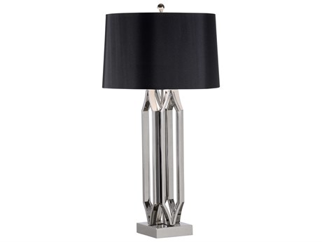 Wildwood Take The Silver Polished Nickel Black Silkette Buffet Lamp