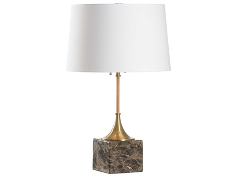 Wildwood Alsace Natural Brown Off White Silk Buffet Lamp