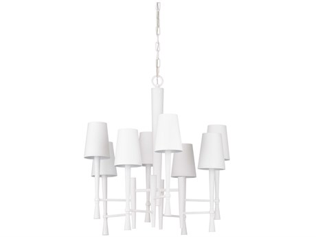 Wildwood White 8-Light White Candelabra Chandelier