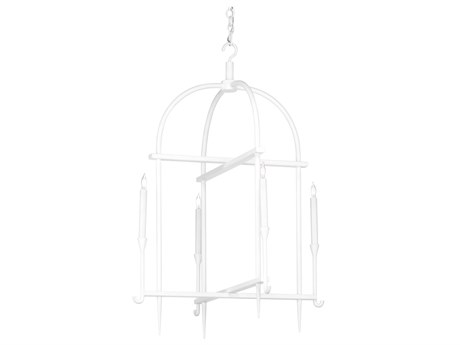 Wildwood Diego 4-Light White Candelabra Chandelier