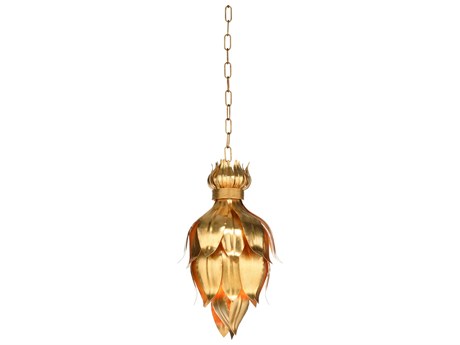 Wildwood Foglia D'oro 2-Light Gold Leaf Mini Pendant