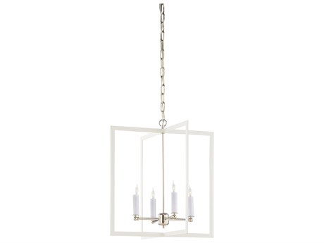 Wildwood 4-Light White Cream Silver Pendant