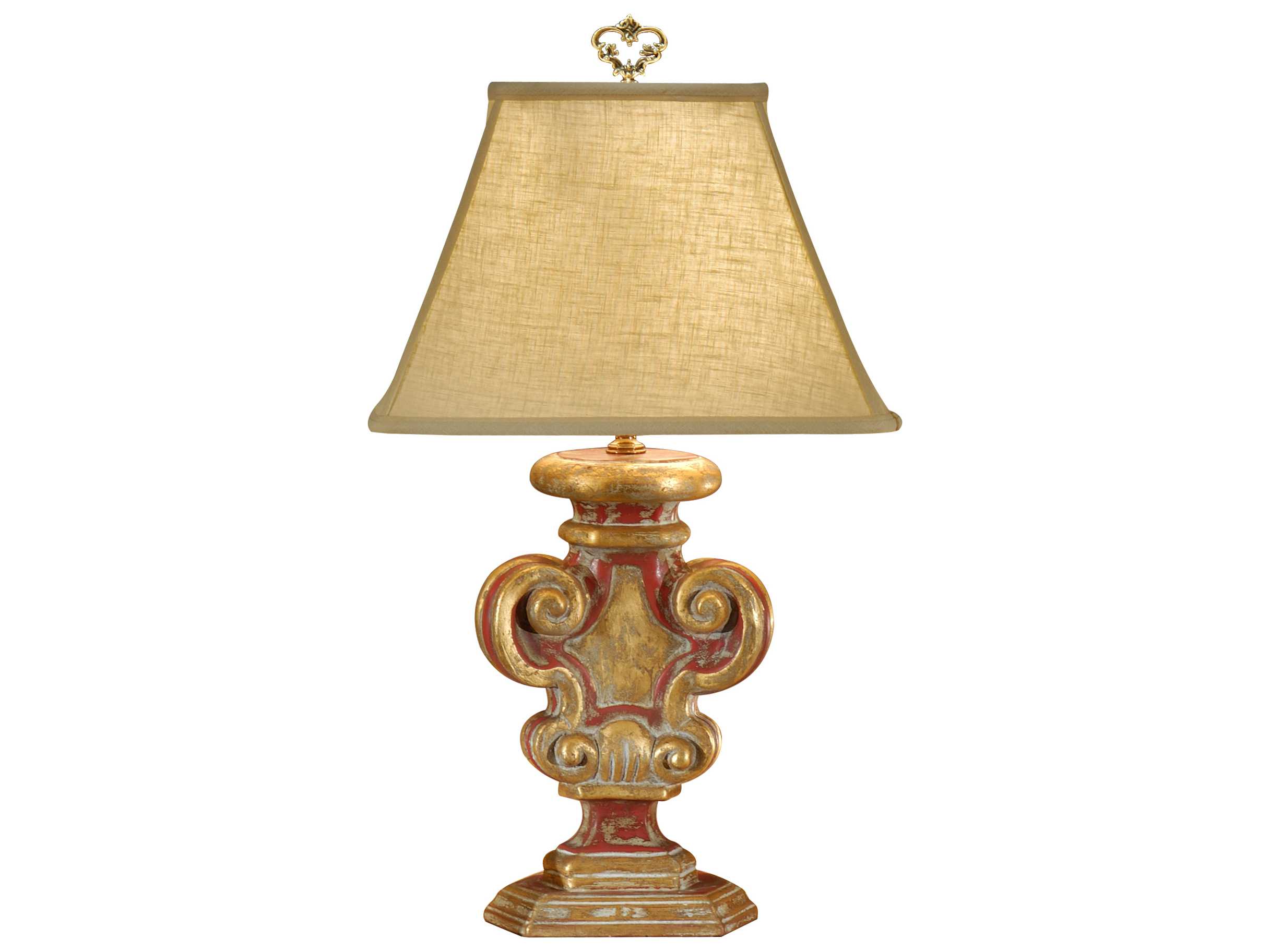 Wildwood Lamps Faux Wood Tuscan Carving Table Lamp | WL8883