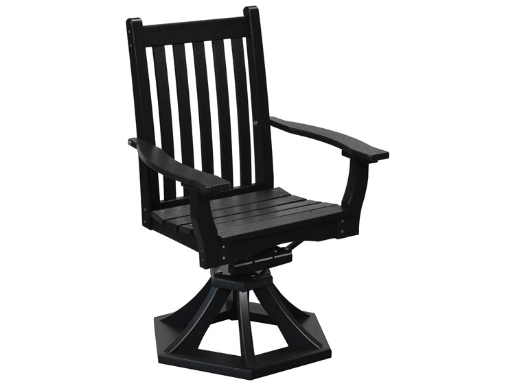 Wildridge Classic Recycled Plastic Swivel Rocker Dining Arm Chair