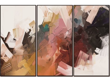 Whiteline Modern Living Luz 3-Piece Canvas Wall Art