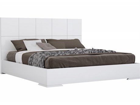Whiteline Modern Living Anna White Wood King Platform Bed