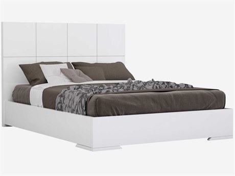 Whiteline Modern Living Anna White Wood Queen Platform Bed