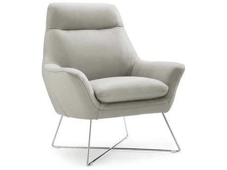 Whiteline Modern Living Daiana Gray Leather Accent Chair