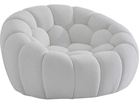 Whiteline Modern Living Nest White Accent Chair
